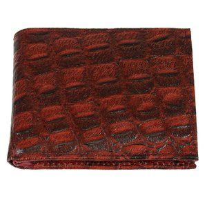 Bi-Fold Genuine Leather Burgundy Wallet